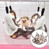 Small Animals Hammock, Soft Fleece Warm Rat Hammock Hanging Hammock Bed for Hamster, Ferret, Hedgehog, Squirrel and Small Animals